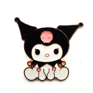 Pin Kuromi Enamel Brooch Hello Kitty Friends Jester Gold Sanrio Trendy Emo Rave